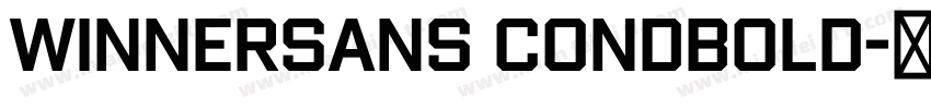 WinnerSans CondBold字体转换